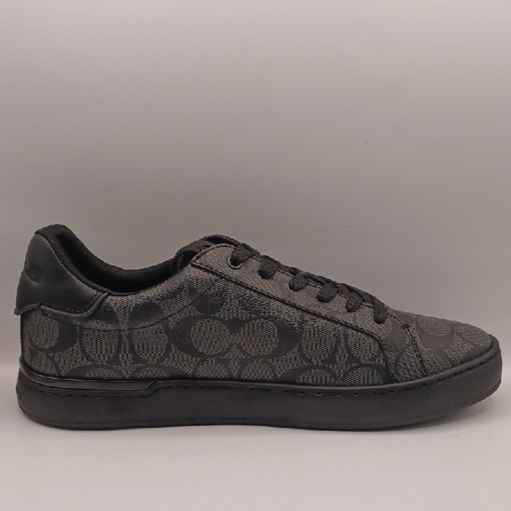 NEW Coach High Line Signature Sneaker-Charcoal/Black Men Size 9D US G4949 - Picture 8 of 16